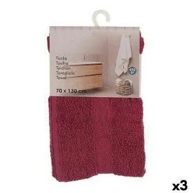 Serviette de toilette Bordeaux (70 x 0,5 x 130 cm) (3 Unités) de Berilo, Serviettes de bain - Réf : S3617554, Prix : 19,58 €,...