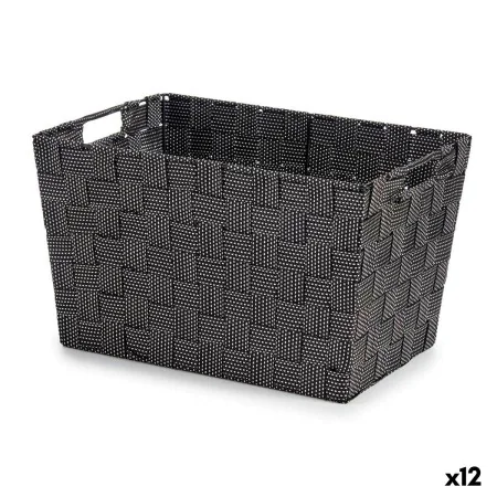 Korb Schwarz Stoff 25 x 20 x 35 cm (12 Stück) von Kipit, Boxen & Kästen - Ref: S3617558, Preis: 59,39 €, Rabatt: %