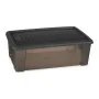 Box with cover Stefanplast Elegance Grey 19,5 x 11,5 x 33 cm Plastic 5 L (12 Units) by Stefanplast, Storage boxes and chests ...