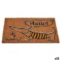 Fußmatte Hund natürlich Schwarz Gelb Kokosnuss Faser (40 x 1,5 x 60 cm) (12 Stück) von Gift Decor, Fußmatten - Ref: S3617680,...