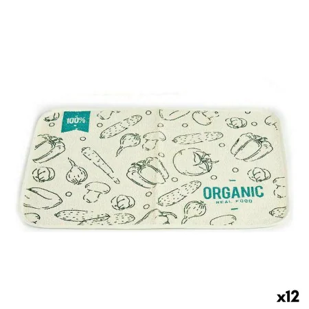 Place mat White Green (33 x 0,3 x 48 cm) (12 Units) by Kinvara, Place Mats - Ref: S3617722, Price: 18,71 €, Discount: %