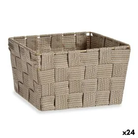 Korb Geflochten Braun Stoff (15 x 11 x 20 cm) (24 Stück) von Kipit, Aufbewahrungsboxen und -truhen - Ref: S3617772, Preis: 39...