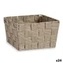 Basket Braiding Brown Cloth (15 x 11 x 20 cm) (24 Units) by Kipit, Storage boxes and chests - Ref: S3617772, Price: 39,34 €, ...