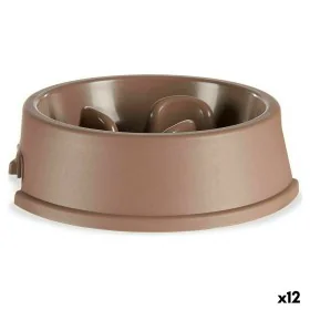 Ciotola ad Alimentazione Lenta per Animali Domestici Beige Plastica (27 x 7,5 x 27 cm) (12 Unità) di Mascow, Piatti - Rif: S3...