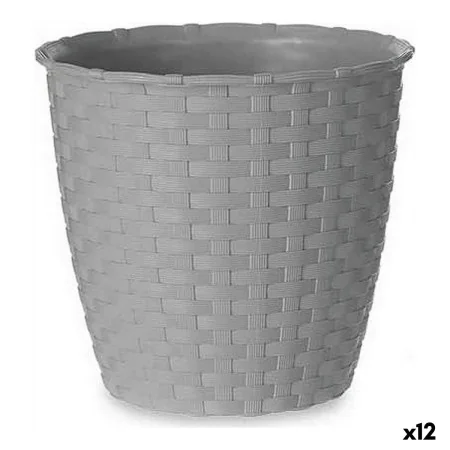 Plant pot Stefanplast Grey Plastic 14 x 13 x 14 cm (12 Units) by Stefanplast, Flower Pots - Ref: S3618225, Price: 18,63 €, Di...