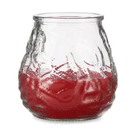 Candle Geranium Red Transparent Glass Paraffin 6 Units (9 x 9,5 x 9 cm) by Ibergarden, Outdoor Candles - Ref: S3618232, Price...