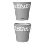 Self-watering flowerpot Stefanplast Grey 15 x 15 x 15 cm White Plastic (12 Units) by Stefanplast, Flower Pots - Ref: S3618242...