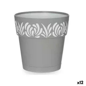 Maceta Autorriego Stefanplast Gaia Gris 15 x 15 x 15 cm Blanco Plástico (12 Unidades) de Stefanplast, Macetas para flores - R...