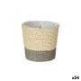 Cache-pot Gris Naturel Corde Plastique 11 x 10,5 x 11 cm (24 Unités) de Ibergarden, Cache-pots - Réf : S3618406, Prix : 39,34...