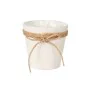 Cache-pot Lien Blanc Corde Plastique 14 x 12,5 x 14 cm 14 x 14 x 14 cm (24 Unités) de Ibergarden, Cache-pots - Réf : S3618413...