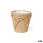 Cache-pot Lien 12,5 x 12 x 12,5 cm Marron Corde Plastique 14 x 12,5 x 14 cm (24 Unités) de Ibergarden, Cache-pots - Réf : S36...