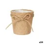 Planter Lasso Brown Rope Plastic 11 x 10,5 x 11 cm (24 Units) by Ibergarden, Cachepots - Ref: S3618417, Price: 39,98 €, Disco...