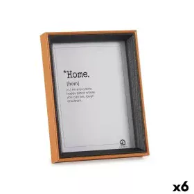 Photo frame Crystal Black Brown MDF Wood (17 x 22 x 3 cm) (6 Units) by Gift Decor, Table and wall frames - Ref: S3618569, Pri...