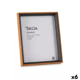 Photo frame Crystal Black Brown MDF Wood (22 x 27 x 3 cm) (6 Units) by Gift Decor, Table and wall frames - Ref: S3618570, Pri...