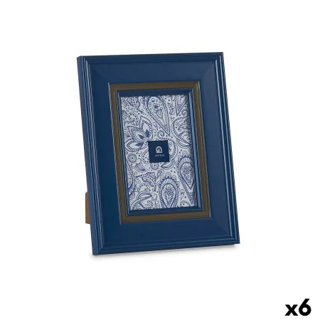 Cadre photo Verre Bleu Plastique (6 Unités) (2 x 23 x 18 cm) de Gift Decor, Cadres muraux et de table - Réf : S3618575, Prix ...