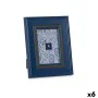 Moldura de Fotos Cristal Azul Plástico (6 Unidades) (2 x 23 x 18 cm) de Gift Decor, Molduras de parede e mesa - Ref: S3618575...