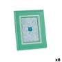 Cornice Portafoto Cristallo Verde Plastica (6 Unità) (2 x 26 x 21 cm) di Gift Decor, Cornici da parete e da tavolo - Rif: S36...