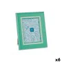 Cornice Portafoto Cristallo Verde Plastica (23 x 28 x 2 cm) (6 Unità) di Gift Decor, Cornici da parete e da tavolo - Rif: S36...