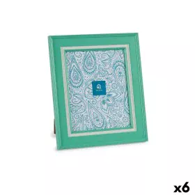 Cornice Portafoto Cristallo Verde Plastica (6 Unità) (2 x 33 x 28 cm) di Gift Decor, Cornici da parete e da tavolo - Rif: S36...