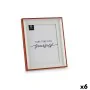 Cadre photo Verre Rouge Blanc Plastique (2,5 x 31,2 x 26 cm) (6 Unités) de Gift Decor, Cadres muraux et de table - Réf : S361...