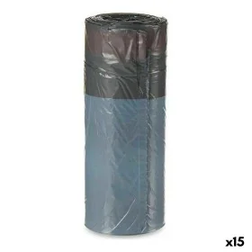 Sacs à ordures Citrique Fermeture automatique Gris Polyéthylène 30 L 15 Unités de BigBuy Home, Sacs poubelles - Réf : S361865...