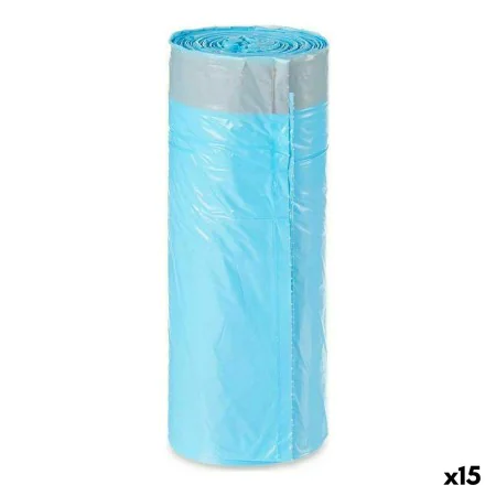 Sacs à ordures Bleu Polyéthylène 15 Unités (30 L) de BigBuy Home, Sacs poubelles - Réf : S3618653, Prix : 27,31 €, Remise : %