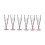 Champagne glass Crystal Pink 6 Units (170 ml) by Vivalto, Champagne flute - Ref: S3618755, Price: 18,82 €, Discount: %