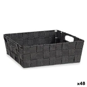 Cesta Trenzada Negro 3 L (23 x 8 x 27 cm) (48 Unidades) de Kipit, Cajas y arcones de almacenaje - Ref: S3619014, Precio: 81,9...