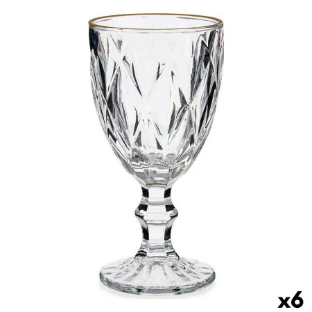 Copa de vino Dorado Transparente Vidrio 6 Unidades (330 ml) de Vivalto, Copas de vino - Ref: S3619018, Precio: 19,34 €, Descu...