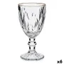 Wine glass Golden Transparent Glass 6 Units (330 ml) by Vivalto, Wine glasses - Ref: S3619018, Price: 18,56 €, Discount: %