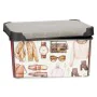 Aufbewahrungsbox Kunststoff Vintage 5 L (19 x 13,5 x 29 cm) (12 Stück) von Kipit, Aufbewahrungsboxen und -truhen - Ref: S3619...