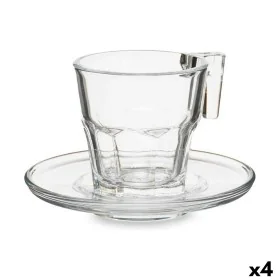 Set di 6 Tazze con Piatto Casablanca Trasparente Vetro 4 Unità (70 ml) di Pasabahce, Tazze - Rif: S3619136, Prezzo: 45,65 €, ...