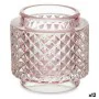 Candleholder Pink Glass (9 x 8,8 x 9 cm) (12 Units) by Gift Decor, Candelabras and candle holders - Ref: S3619169, Price: 56,...