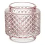 Candleholder Pink Glass (9 x 8,8 x 9 cm) (12 Units) by Gift Decor, Candelabras and candle holders - Ref: S3619169, Price: 56,...