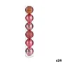 Lot de boules de Noël Rose Plastique 8 x 9 x 8 cm (24 Unités) de Krist+, Noël - Réf : S3620429, Prix : 60,96 €, Remise : %