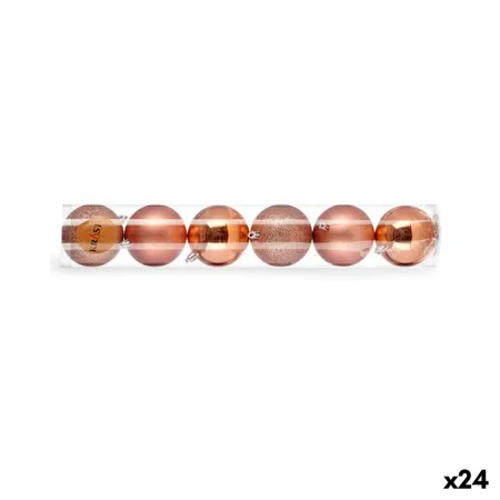 Set of Christmas balls Copper Plastic 8 x 9 x 8 cm (24 Units) by Krist+, Christmas - Ref: S3620435, Price: 60,96 €, Discount: %