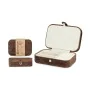 Jewelry box Brown Velvet (16,2 x 6 x 11,5 cm) (12 Units) by Gift Decor, Wardrobe Jewellery Organisers - Ref: S3620921, Price:...