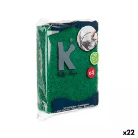 Lot de tampons à récurer Vert Fibre abrasive 11,3 X 15,7 X 0,5 cm (28 Unités) de BigBuy Home, Éponges et tampons à récurer - ...