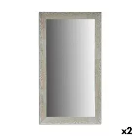 Wall mirror Wood White Glass (75 x 136 x 1,5 cm) (2 Units) by Gift Decor, Wall-Mounted Mirrors - Ref: S3622416, Price: 124,94...