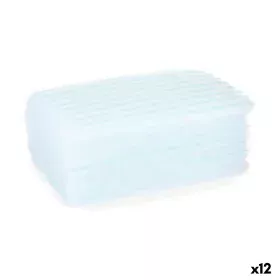 Body Sponge Soap Blue White 19,5 x 12 x 1,5 cm (12 Units) by Berilo, Sponges - Ref: S3622438, Price: 19,66 €, Discount: %