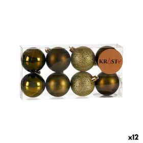 Set of Christmas balls Green Plastic 5 x 6 x 5 cm (12 Units) by Krist+, Christmas - Ref: S3622444, Price: 16,46 €, Discount: %