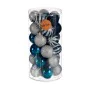 Set di palline di Natale Azzurro Argentato Plastica Ø 6 cm (6 Unità) di Krist+, Natale - Rif: S3622460, Prezzo: 55,83 €, Scon...