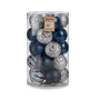 Set of Christmas balls Blue Silver PVC Ø 8 cm (4 Units) by Krist+, Christmas - Ref: S3622464, Price: 55,97 €, Discount: %