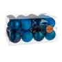 Set de Bolas de Navidad Azul Plástico Ø 8 cm (6 Unidades) de Krist+, Navidad - Ref: S3622484, Precio: 60,98 €, Descuento: %