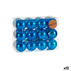 Set de Bolas de Navidad Azul Plástico (12 Unidades) de Krist+, Navidad - Ref: S3622507, Precio: 60,66 €, Descuento: %