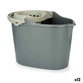 Cleaning bucket Anthracite polypropylene (15 L) (12 Units) by BigBuy Home, Buckets & Bowls - Ref: S3622585, Price: 46,69 €, D...