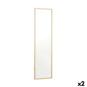 Miroir mural 30 x 120 cm Marron Bois MDF (2 Unités) de Gift Decor, Miroirs muraux - Réf : S3622606, Prix : 83,32 €, Remise : %