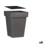 Self-watering flowerpot Grey Plastic (37 x 51 x 37 cm) (6 Units) by Ibergarden, Flower Pots - Ref: S3622621, Price: 105,35 €,...