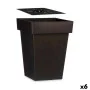 Pot auto-arrosant Anthracite Plastique (37 x 51 x 37 cm) (6 Unités) de Ibergarden, Pots de fleurs - Réf : S3622623, Prix : 10...