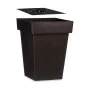 Pot auto-arrosant Anthracite Plastique (37 x 51 x 37 cm) (6 Unités) de Ibergarden, Pots de fleurs - Réf : S3622623, Prix : 10...